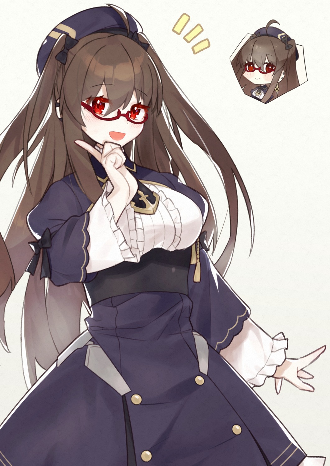 akutaa, azur_lane, london_(azur_lane), megane, uniform