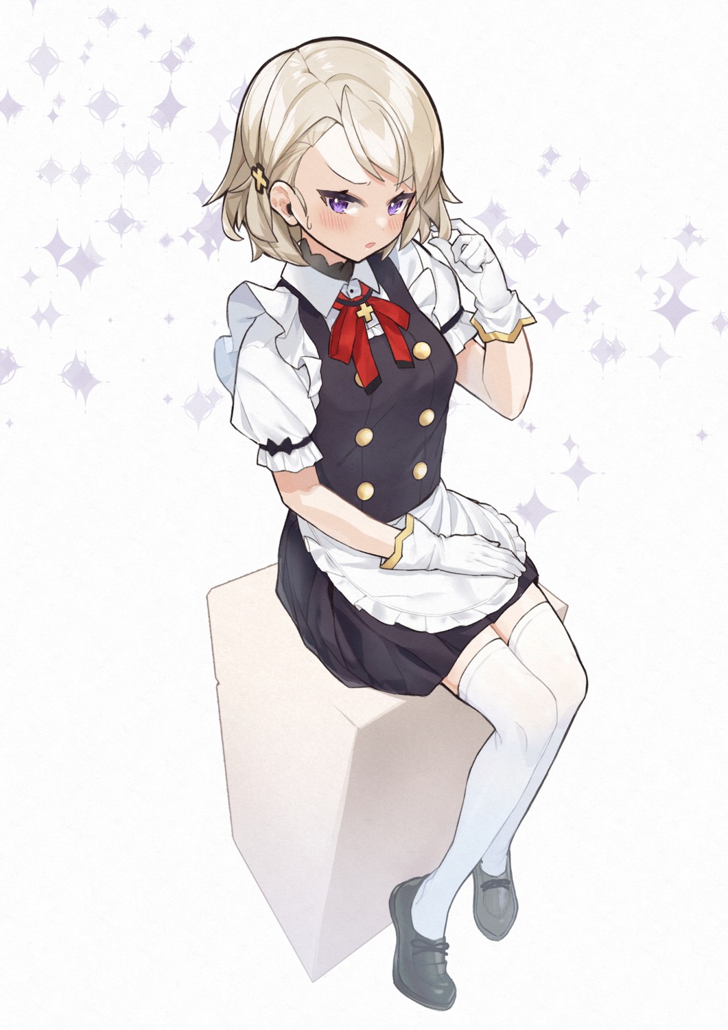 akutaa, azur_lane, maid, thighhighs, z23_(azur_lane)