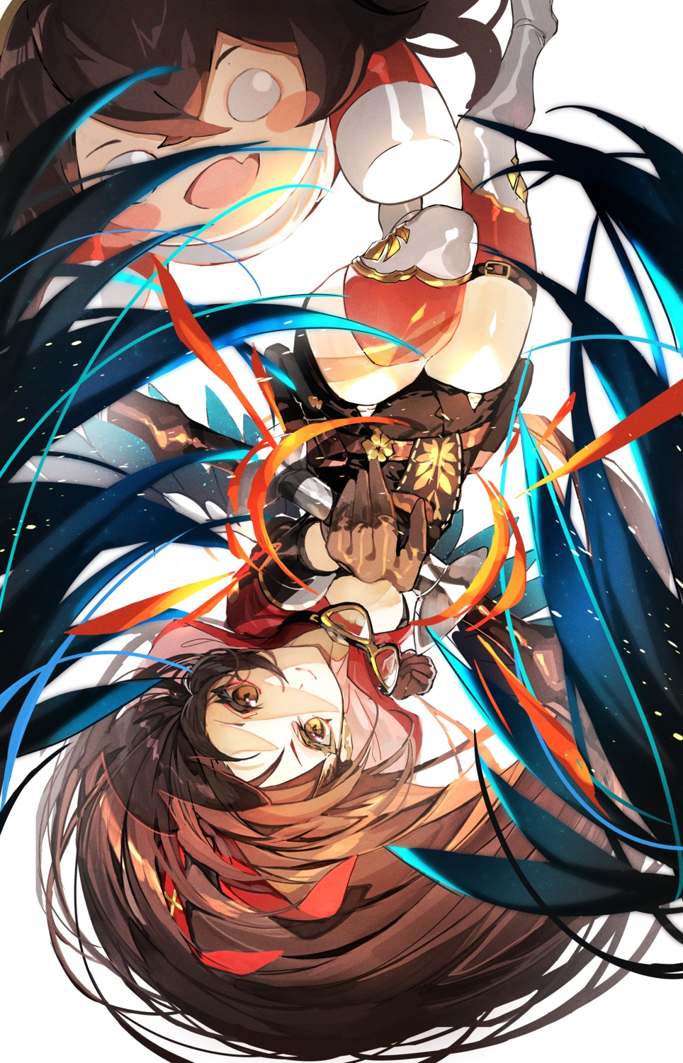 amber_(genshin_impact), garter, genshin_impact, mura_karuki, thighhighs