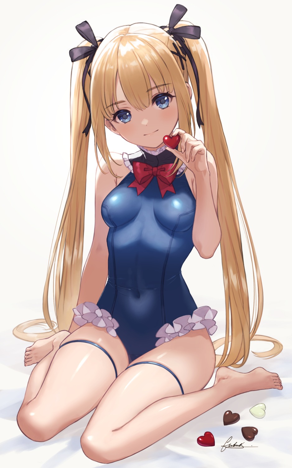 azur_lane, dead_or_alive, fubuki_(fakemonkey0224), garter, marie_rose, swimsuits, valentine