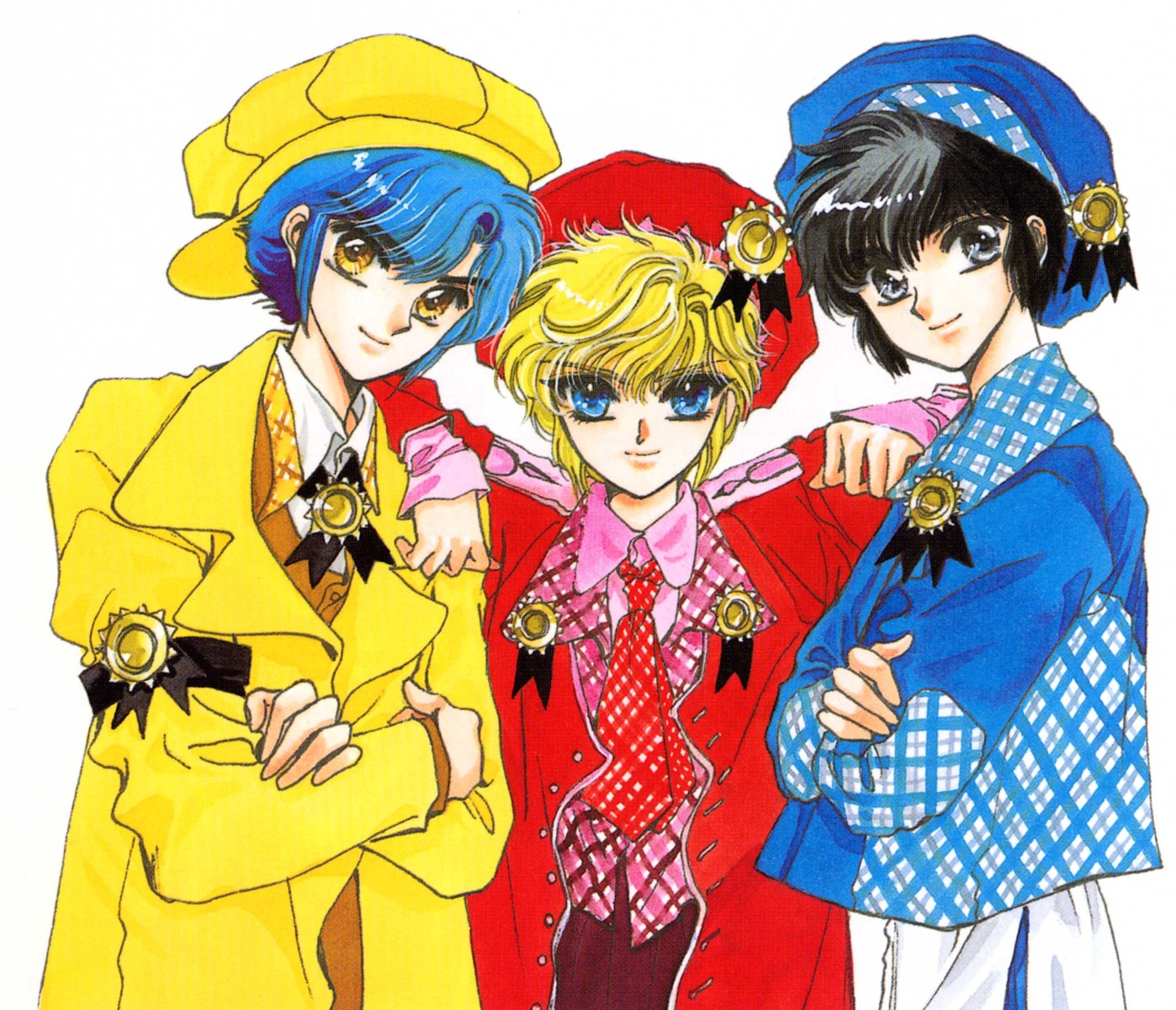 clamp, clamp_school_detectives, ijuuin_akira, imonoyama_nokoru, male, takamura_suou