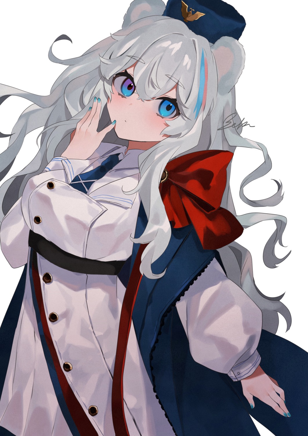 animal_ears, arknights, bebe_pp, rosa_(arknights), uniform