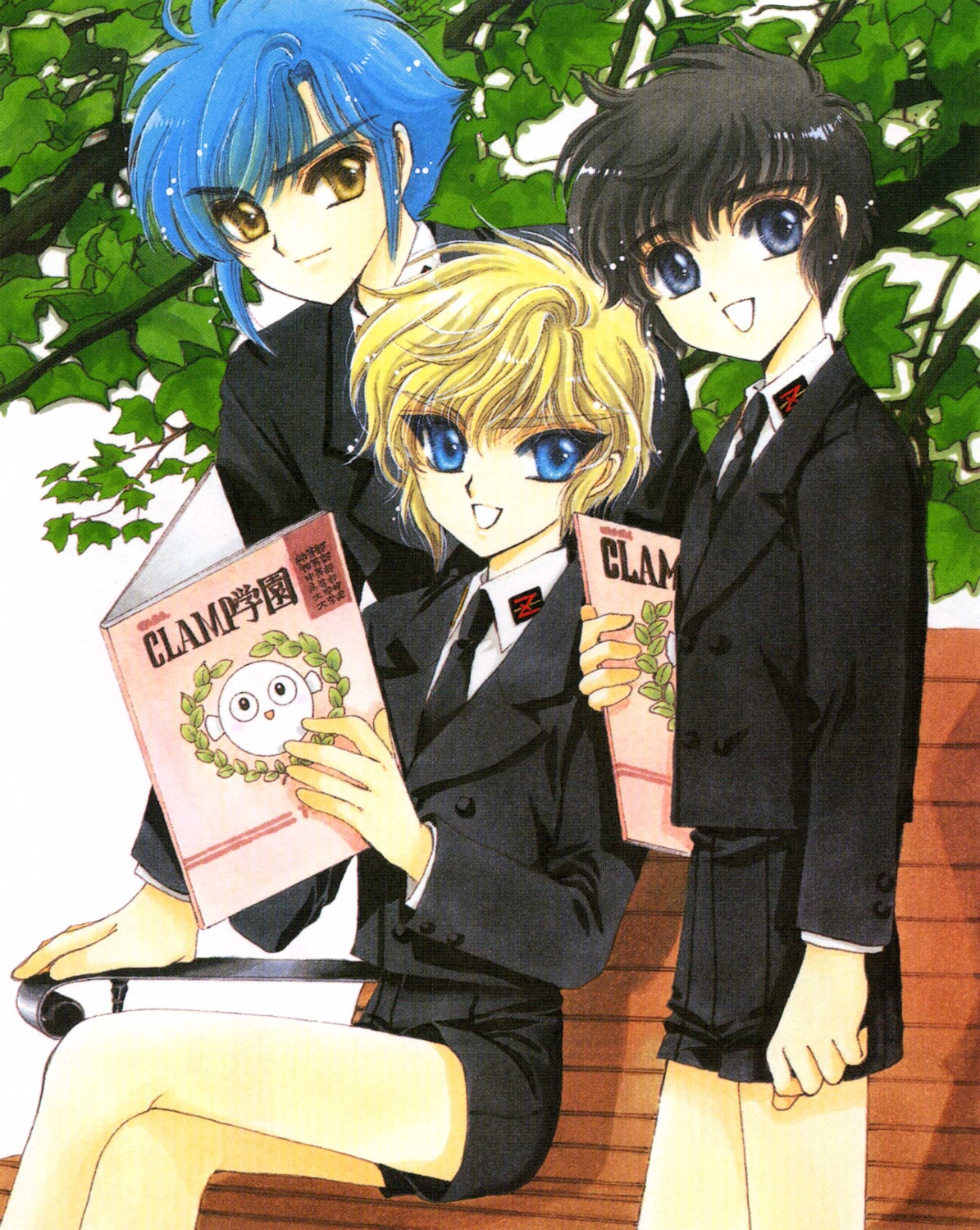 clamp, clamp_school_detectives, ijuuin_akira, imonoyama_nokoru, takamura_suou