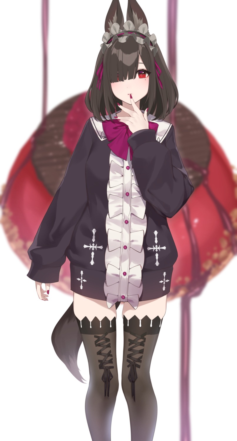 animal_ears, tail, thighhighs, yaman