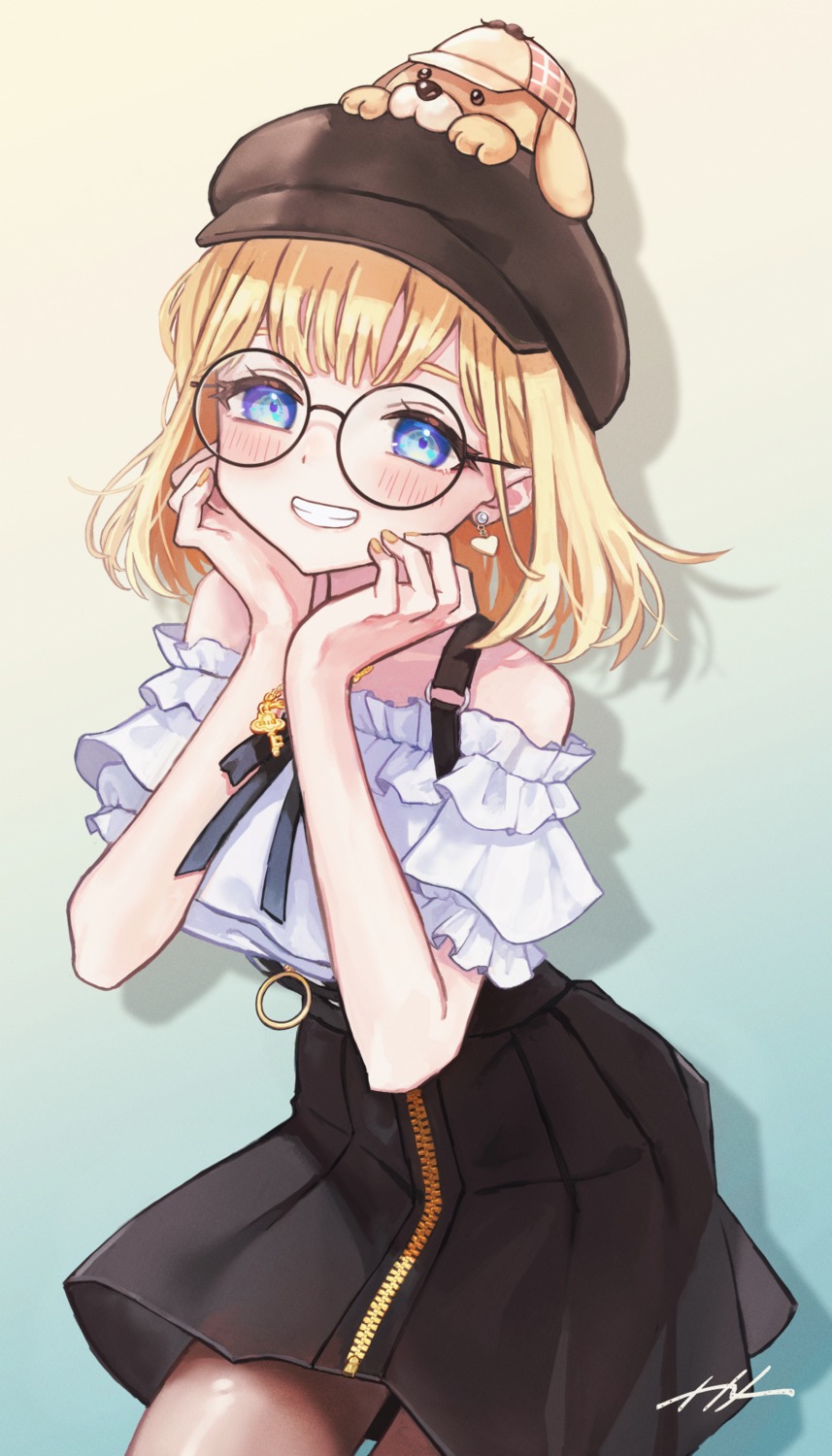 hololive, hololive_english, megane, naname_(7name), pantyhose, watson_amelia