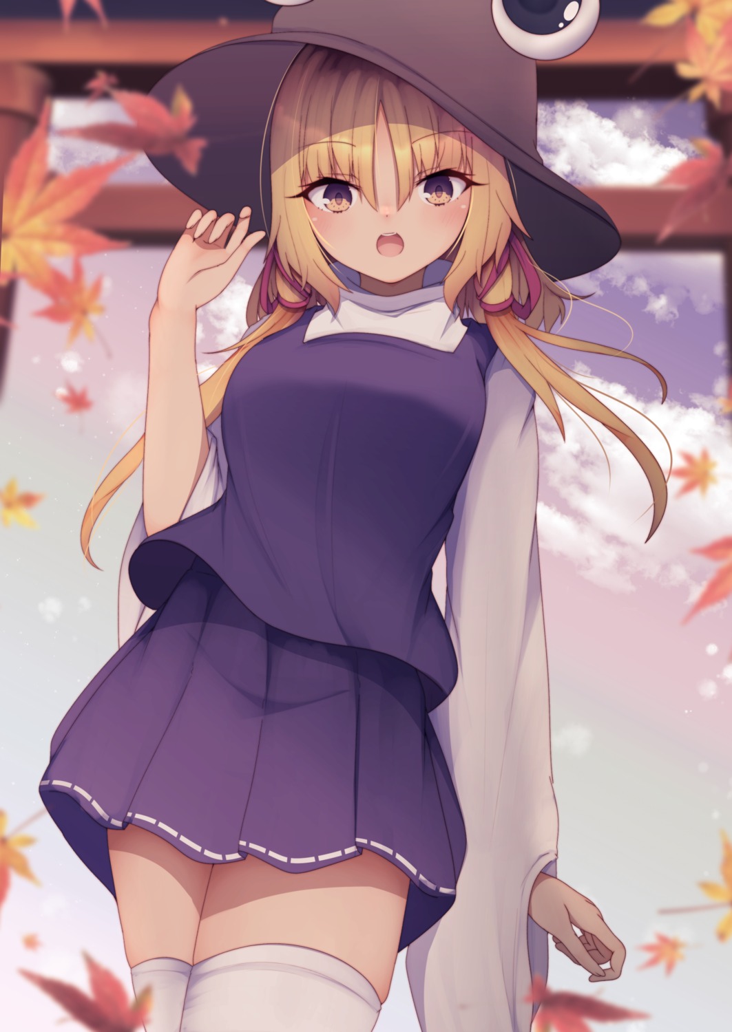 darumoon, moriya_suwako, thighhighs, touhou