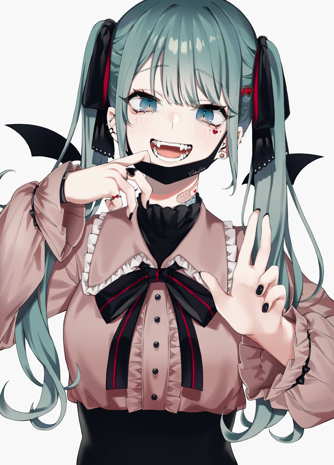bizet, hatsune_miku, vampire_(vocaloid), vocaloid, wings