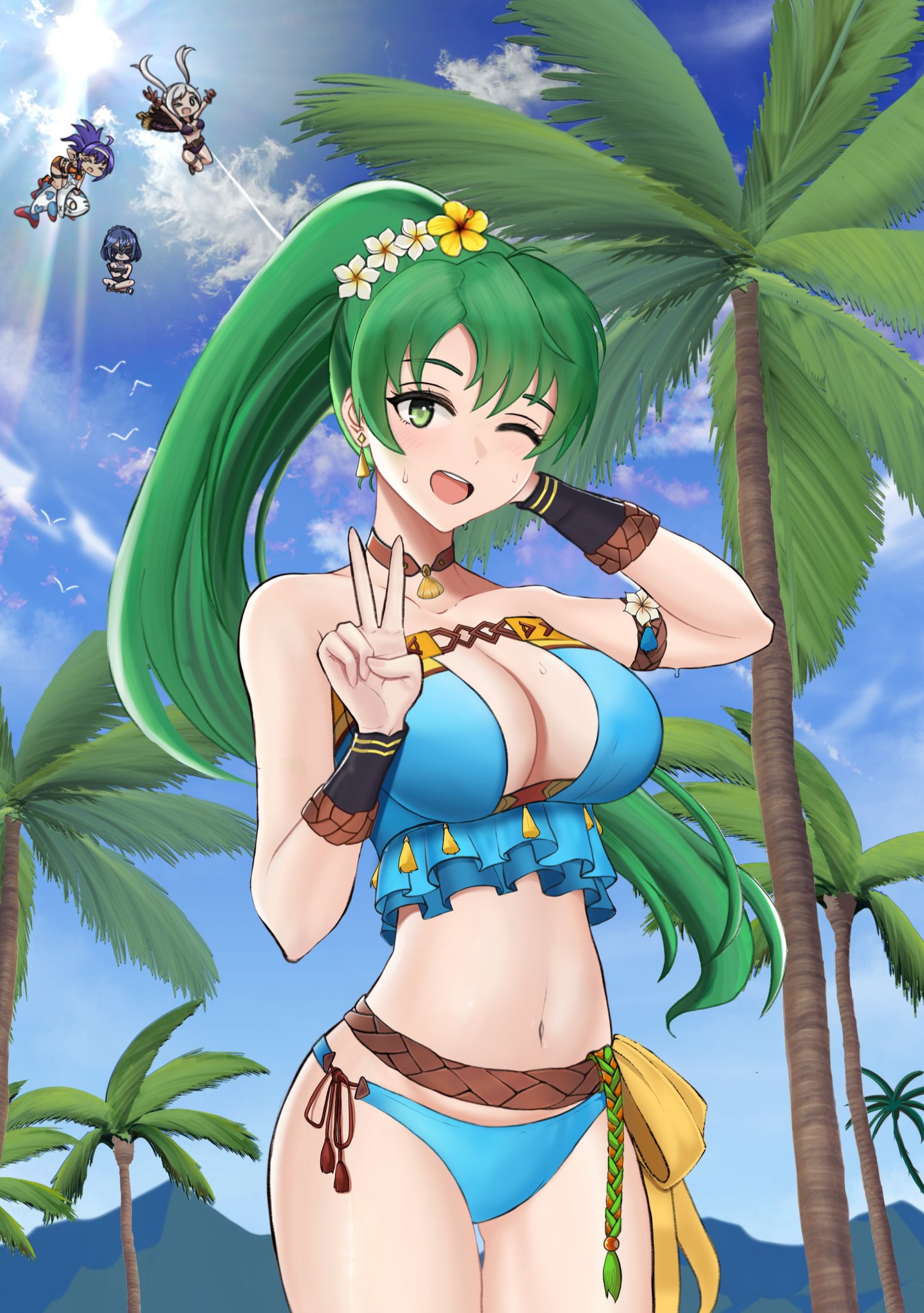 bikini, cleavage, daraen, desspie, fire_emblem, fire_emblem:_rekka_no_ken, fire_emblem_heroes, fire_emblem_if