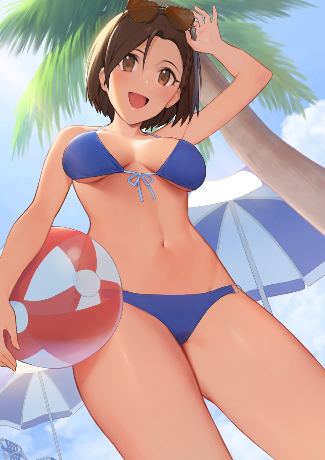 bikini, megane, mizuki_seira, onao, swimsuits, the_idolm@ster, the_idolm@ster_cinderella_girls, the_idolm@ster_cinderella_girls_starlight_stage