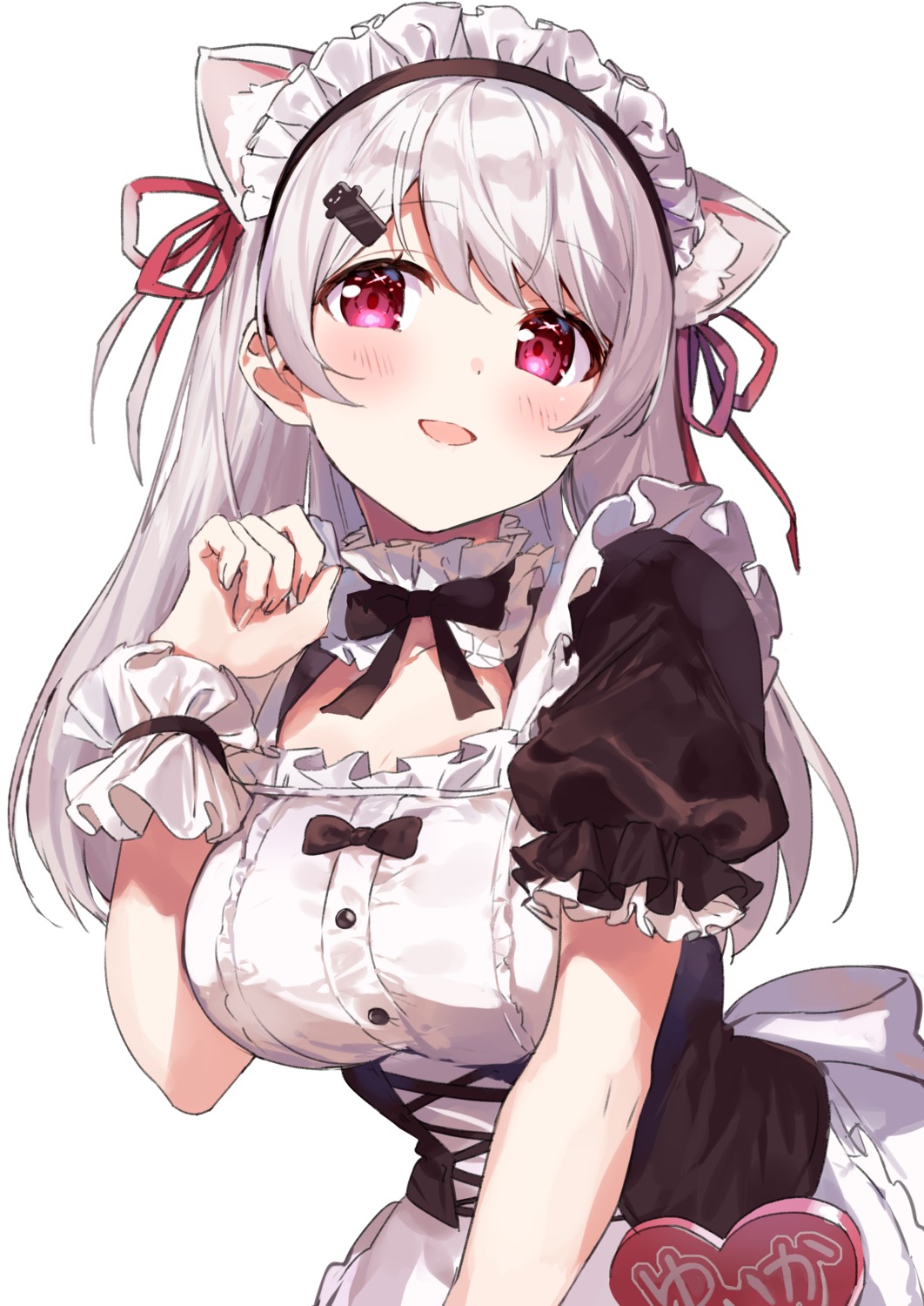 animal_ears, maid, nana_yume87, nekomimi, nijisanji, nijisanji_gamers, shiina_yuika