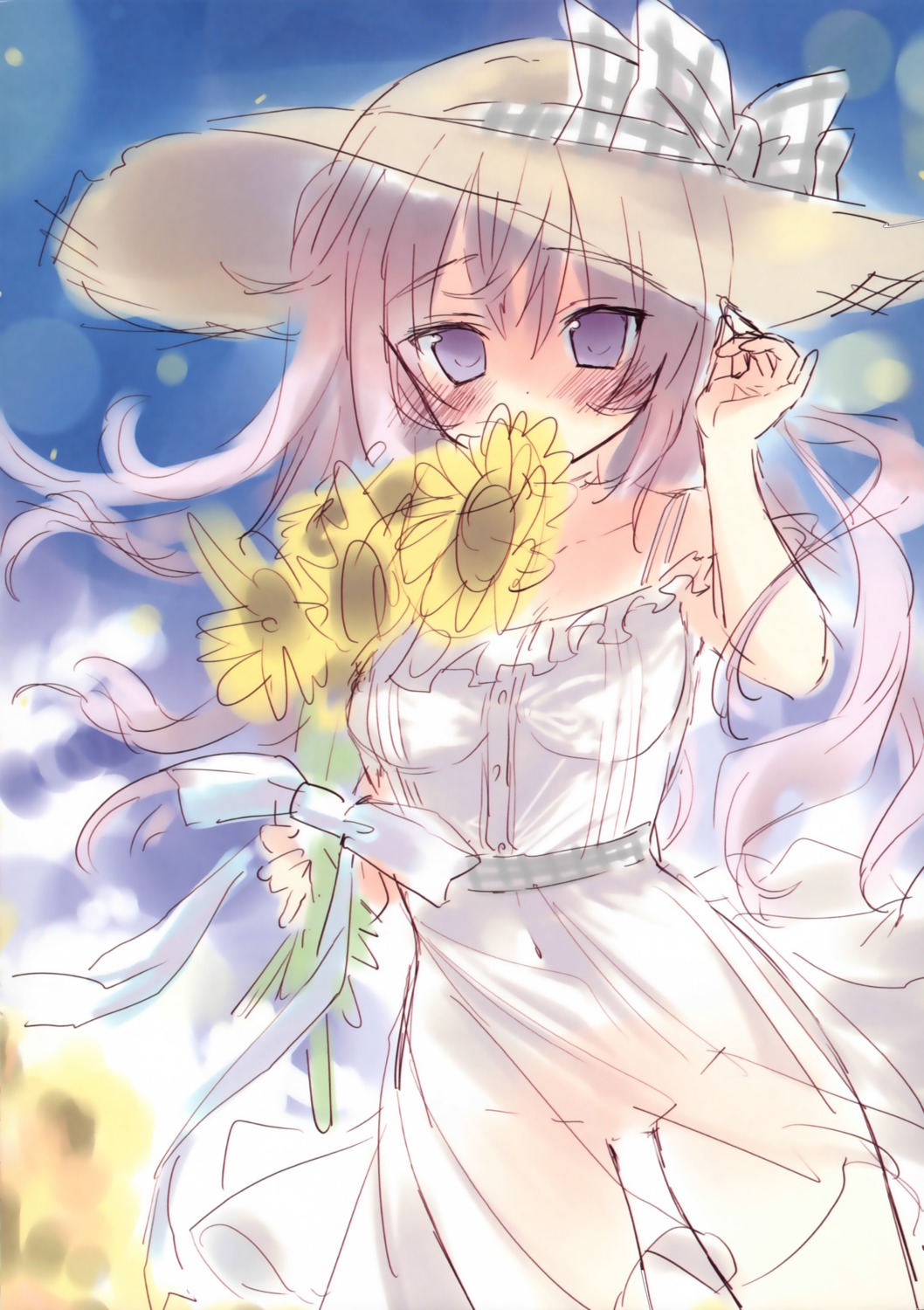 amanagi_seiji, dress, sketch