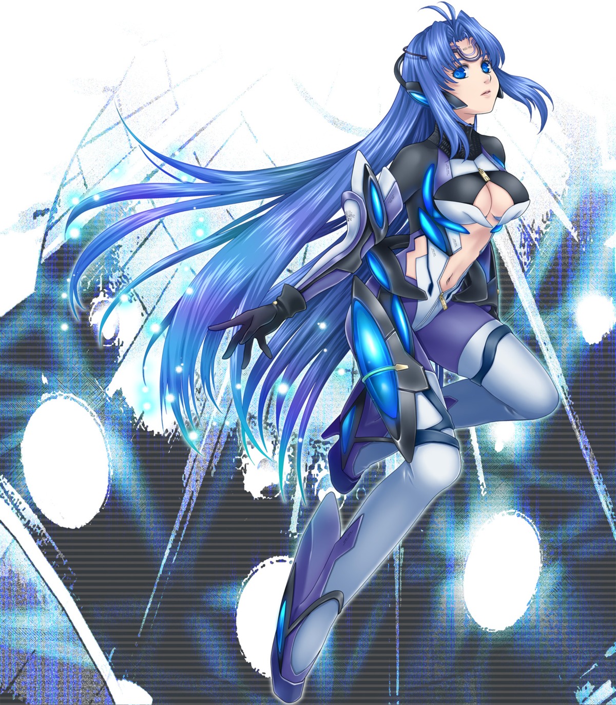 bodysuit, cleavage, kos-mos, ohse, xenosaga