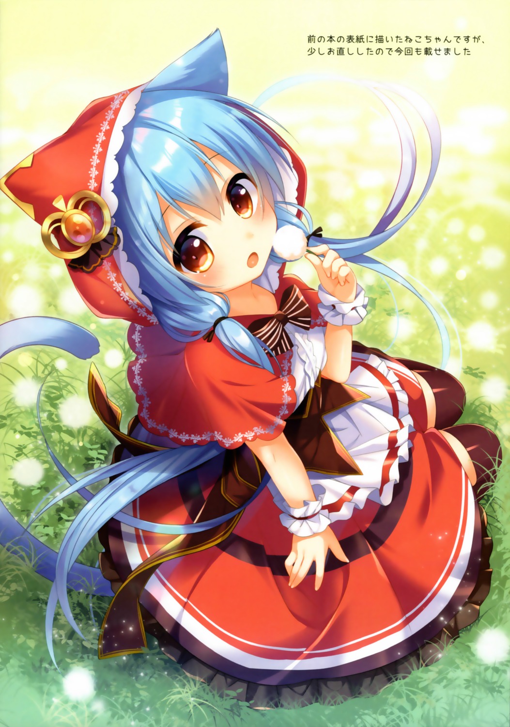 animal_ears, little_red_riding_hood_(character), nekomimi, pantyhose, tail, umeko_machi