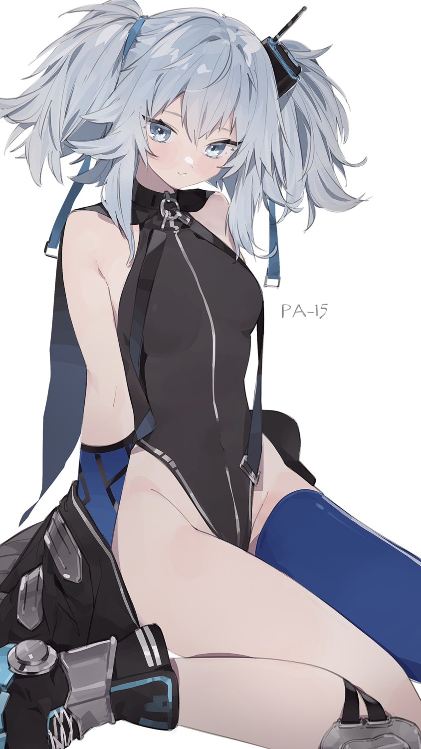 girls_frontline, leotard, pa-15_(girls_frontline), rippootai, thighhighs