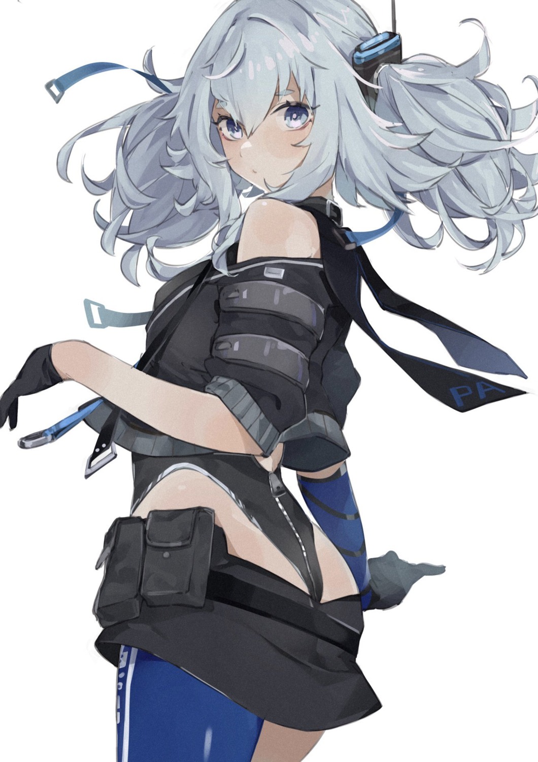 ass, girls_frontline, leotard, pa-15_(girls_frontline), rippootai