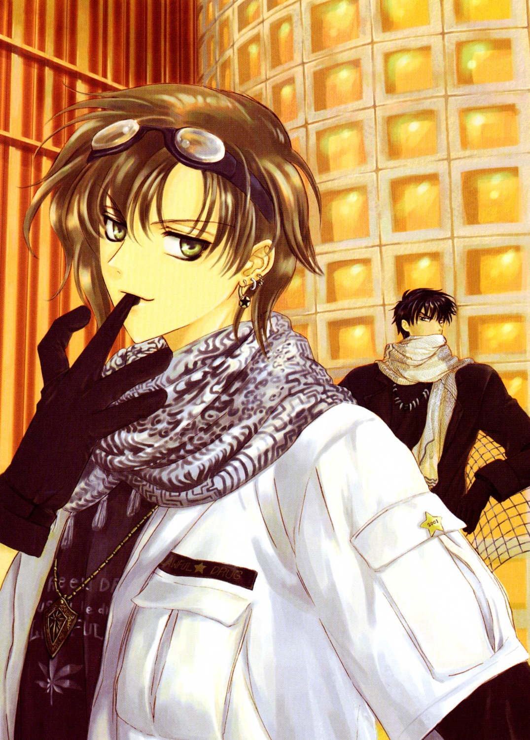 clamp, himura_rikuou, kudou_kazahaya, legal_drug, male