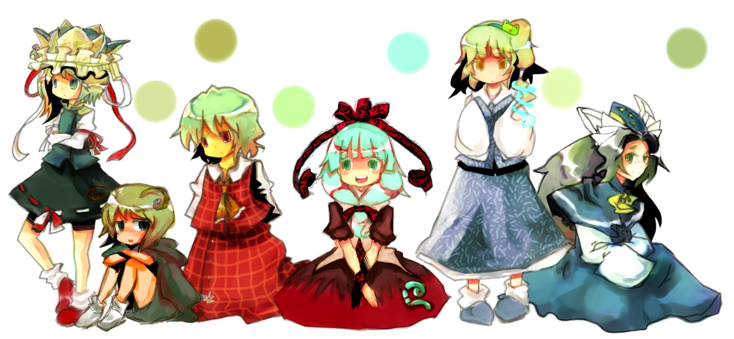 k_no_hito, kagiyama_hina, kazami_yuuka, kochiya_sanae, mima, shikieiki_yamaxanadu, touhou, wriggle_nightbug