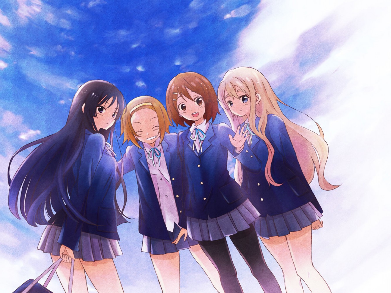 akiyama_mio, hirasawa_yui, k-on!, kotobuki_tsumugi, manami, pantyhose, seifuku, tainaka_ritsu