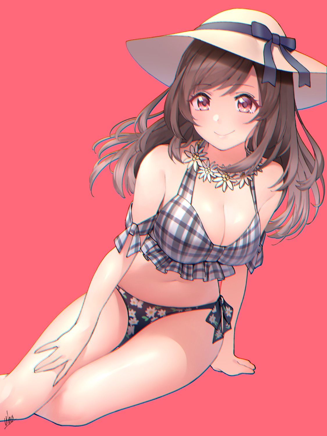 bikini, cleavage, swimsuits, the_idolm@ster, the_idolm@ster_shiny_colors, tsukioka_kogane, ubo_(ubo_tales)
