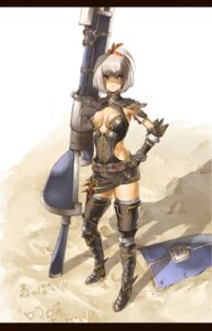 cleavage, thighhighs, tissue