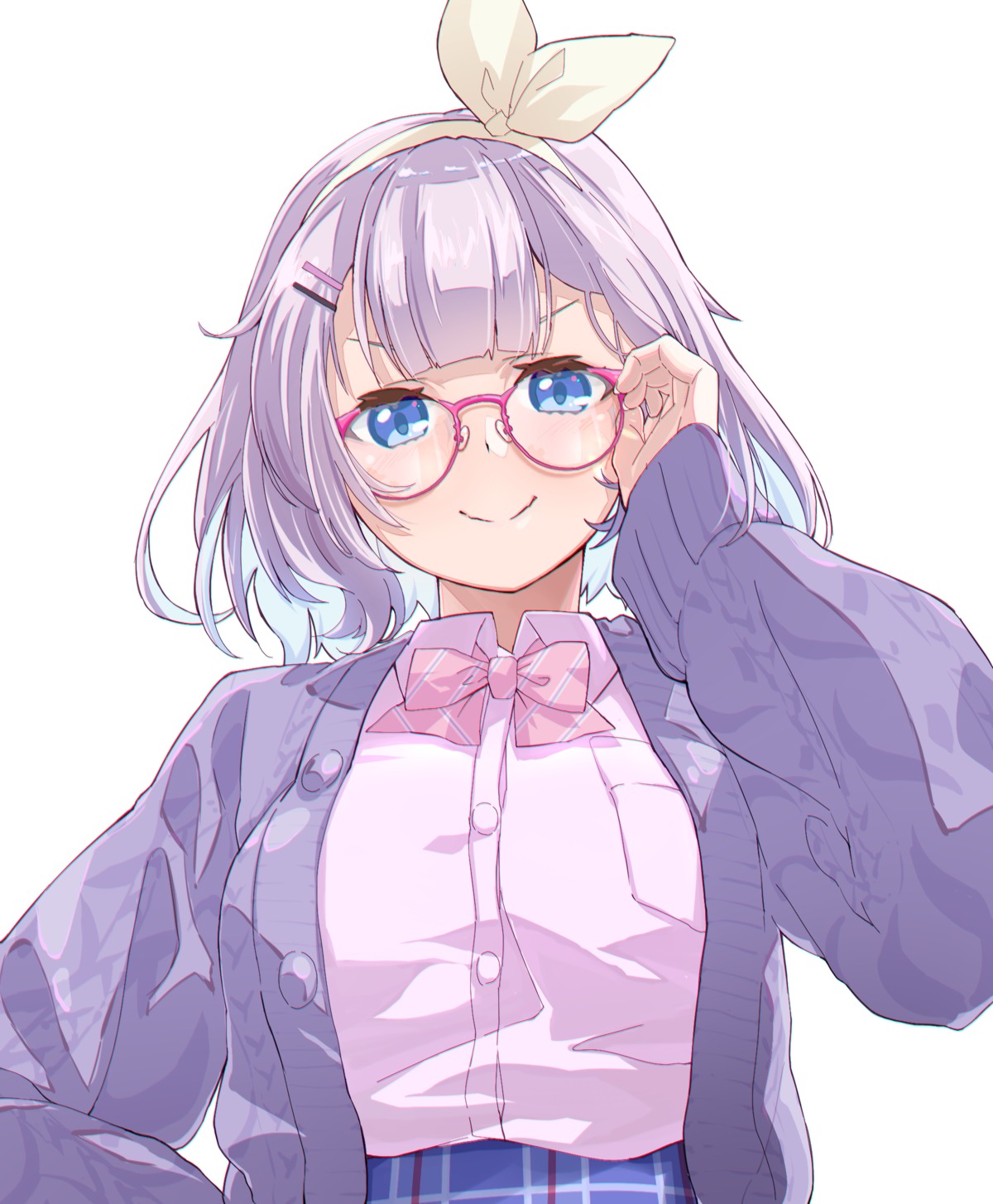 megane, nijisanji, nun_bora, ruo, seifuku, sweater