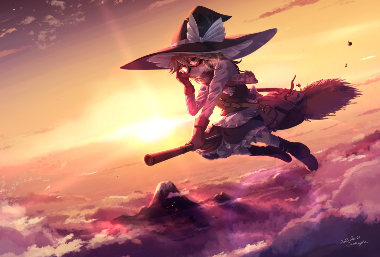 kirisame_marisa, megane, noumin_joemanyodw, touhou, witch