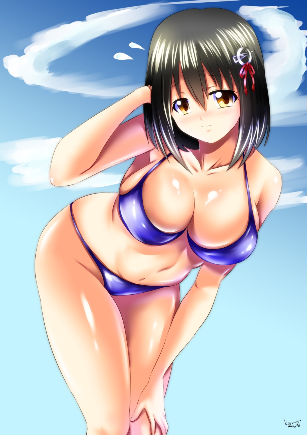 bikini, haguro_(kancolle), kantai_collection, kogawa_waki, swimsuits