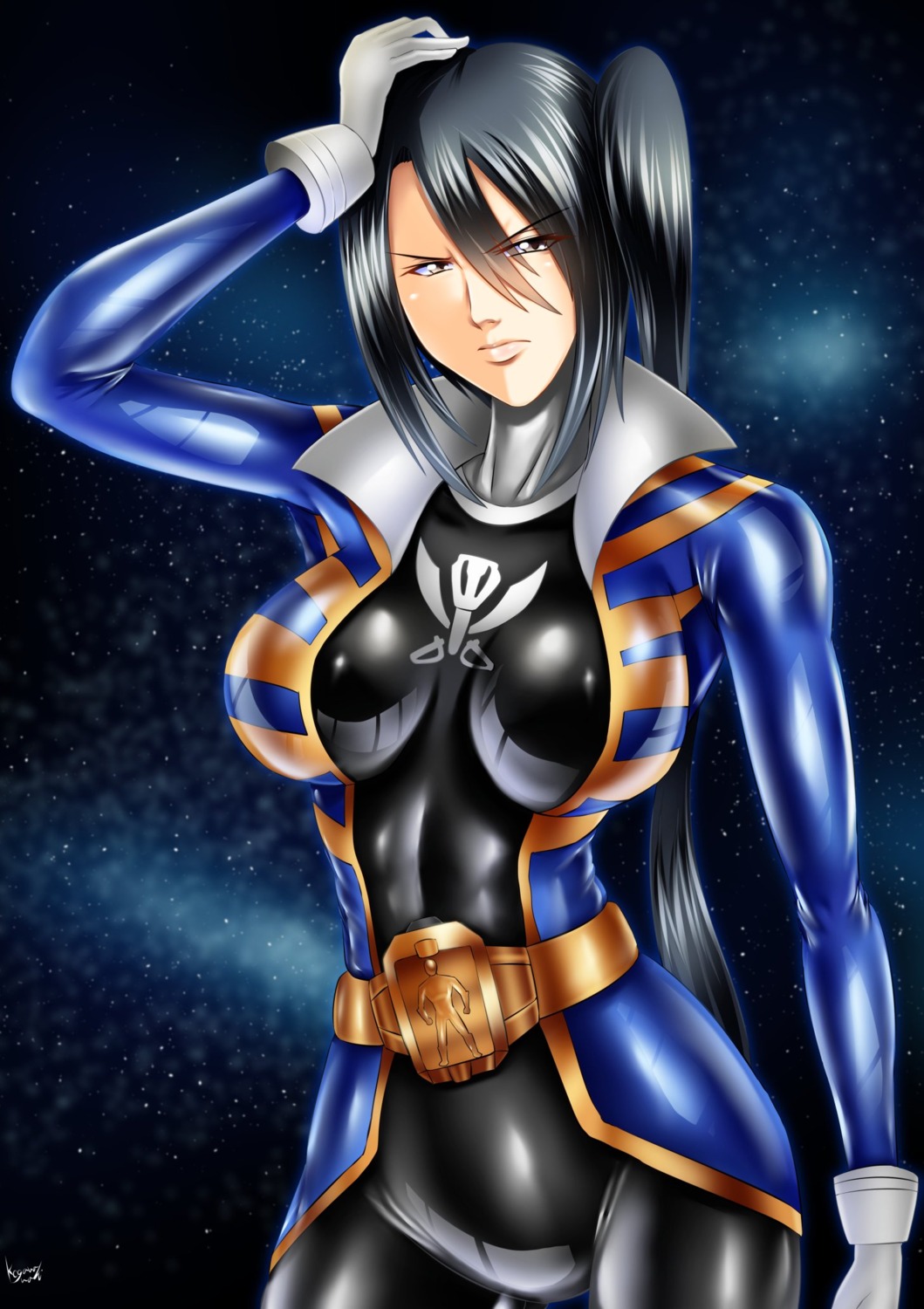 bodysuit, cosplay, kaizoku_sentai_gokaiger, kantai_collection, kogawa_waki, nachi_(kancolle)