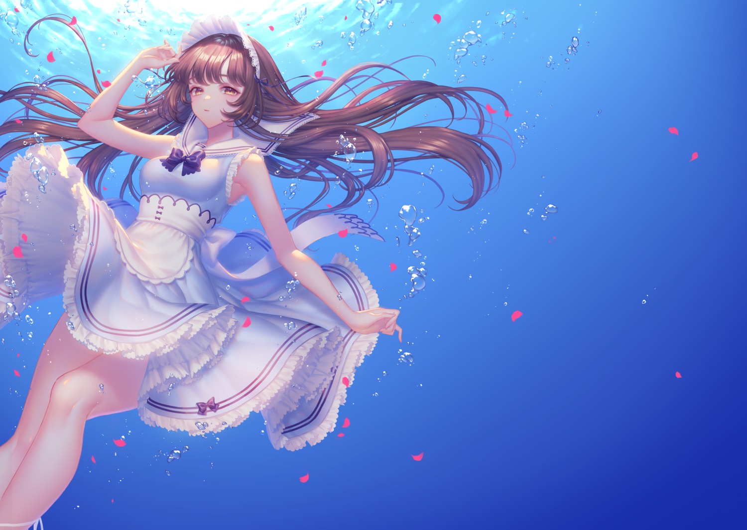 maid, sakura_shiho, skirt_lift, wet