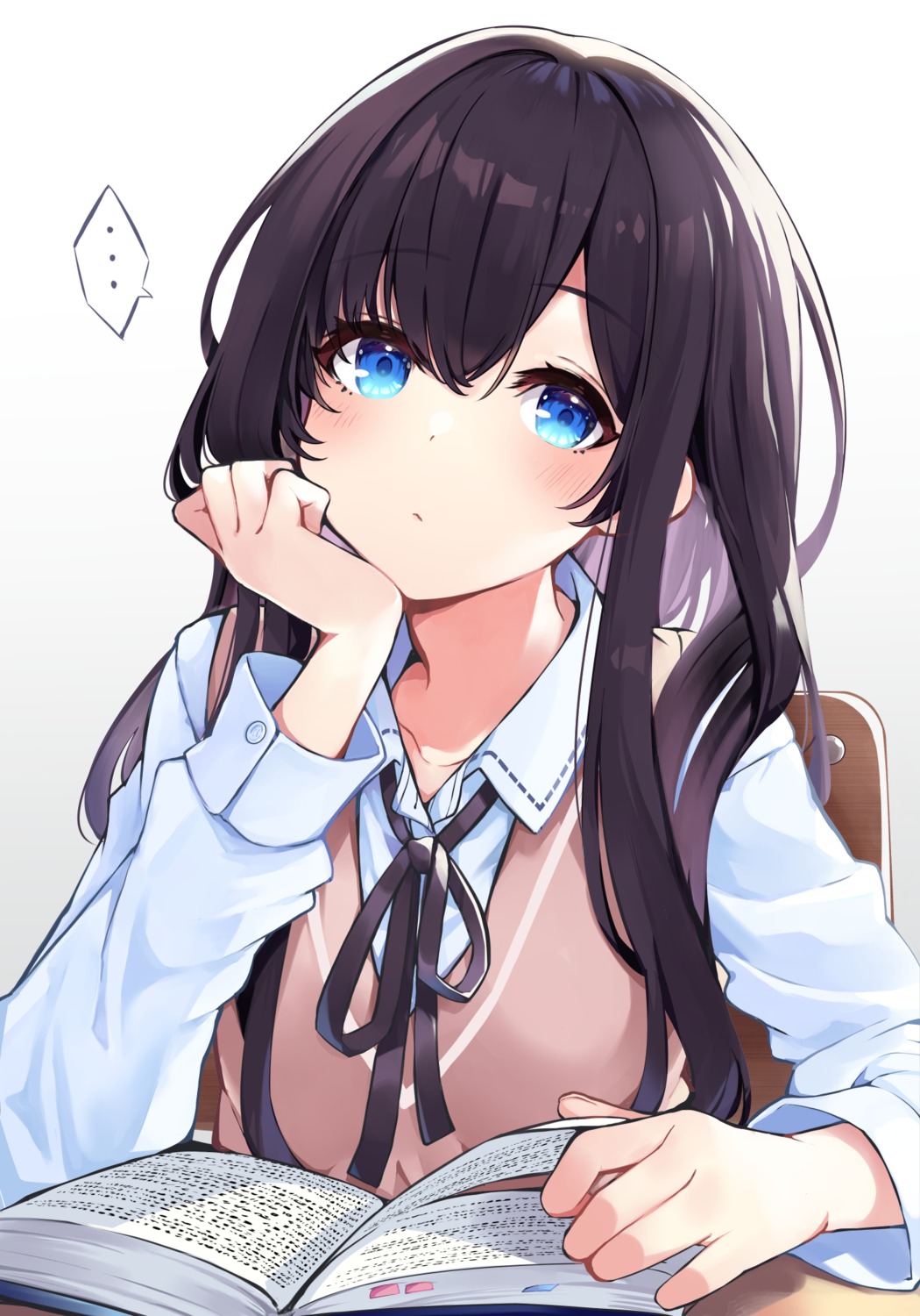 ao_no_neko, seifuku, sweater