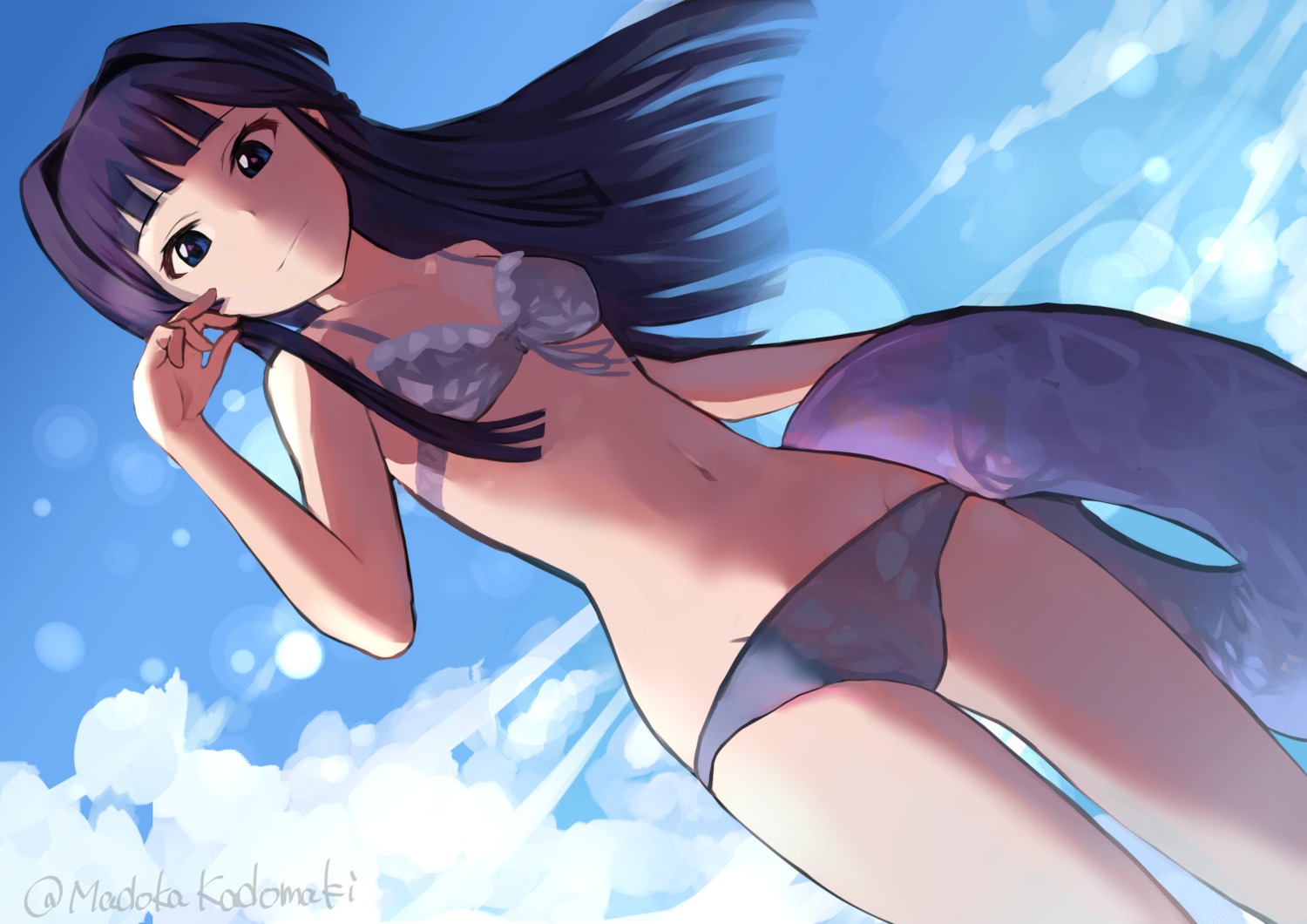 bikini, kadomaki_madoka, mogami_shizuka, swimsuits, the_idolm@ster, the_idolm@ster_million_live!