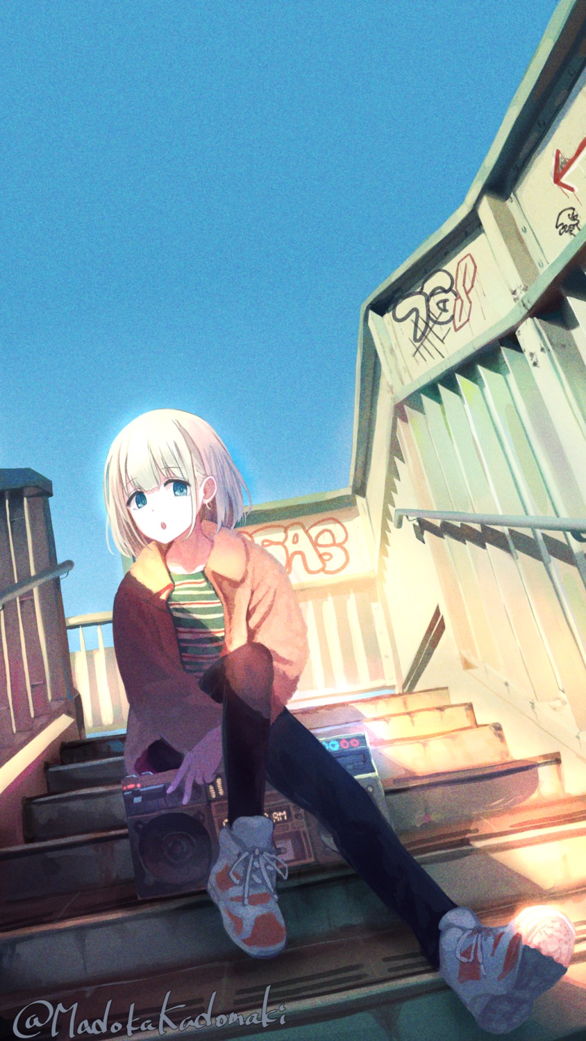 kadomaki_madoka, pantyhose, serizawa_asahi, the_idolm@ster, the_idolm@ster_shiny_colors