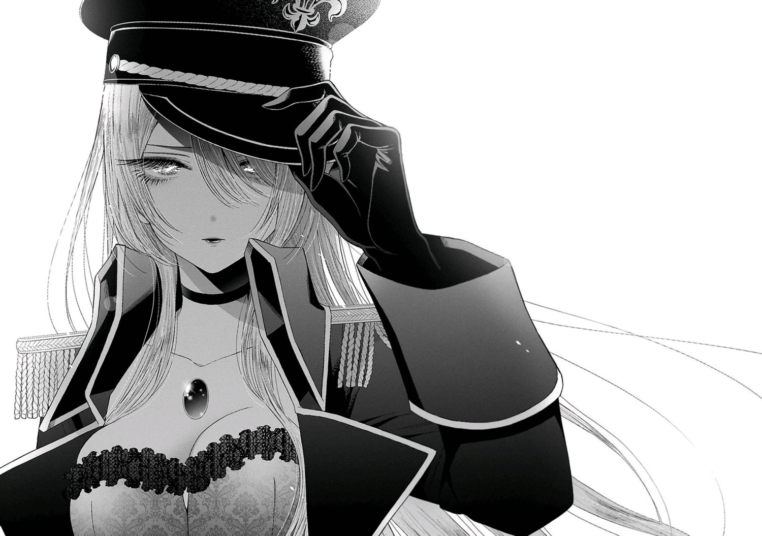 fukuda_shinichi, kitagawa_marin, monochrome, nikaidou_neon, sono_bisque_doll_wa_koi_wo_suru, uniform