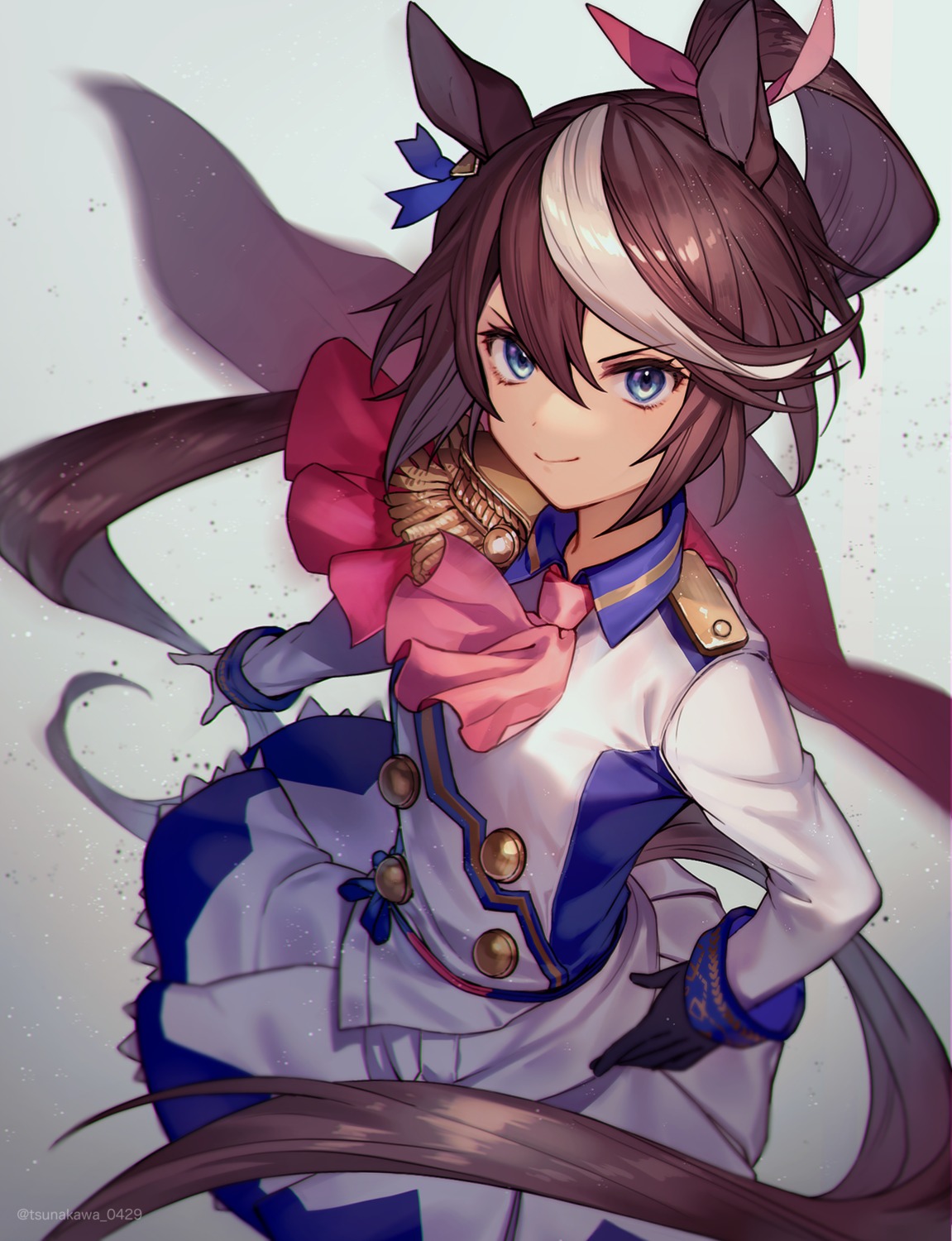 animal_ears, skirt_lift, tail, tokai_teio_(umamusume), tsunakawa, uma_musume_pretty_derby, uniform