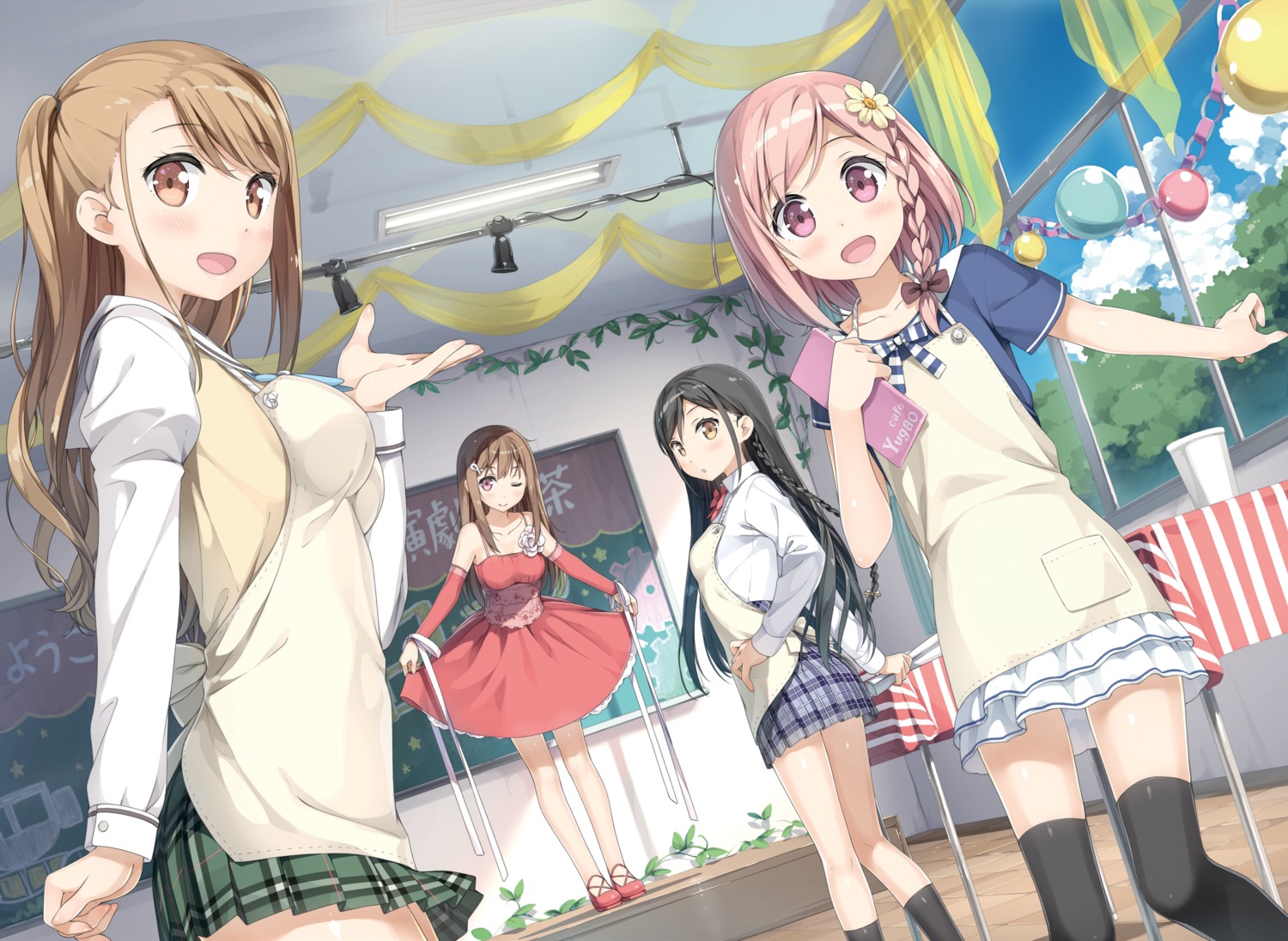 crossover, cube, digital_version, dress, ichinose_hotori, kantoku, koi_suru_kanojo_no_bukiyou_na_butai, nanase_sena