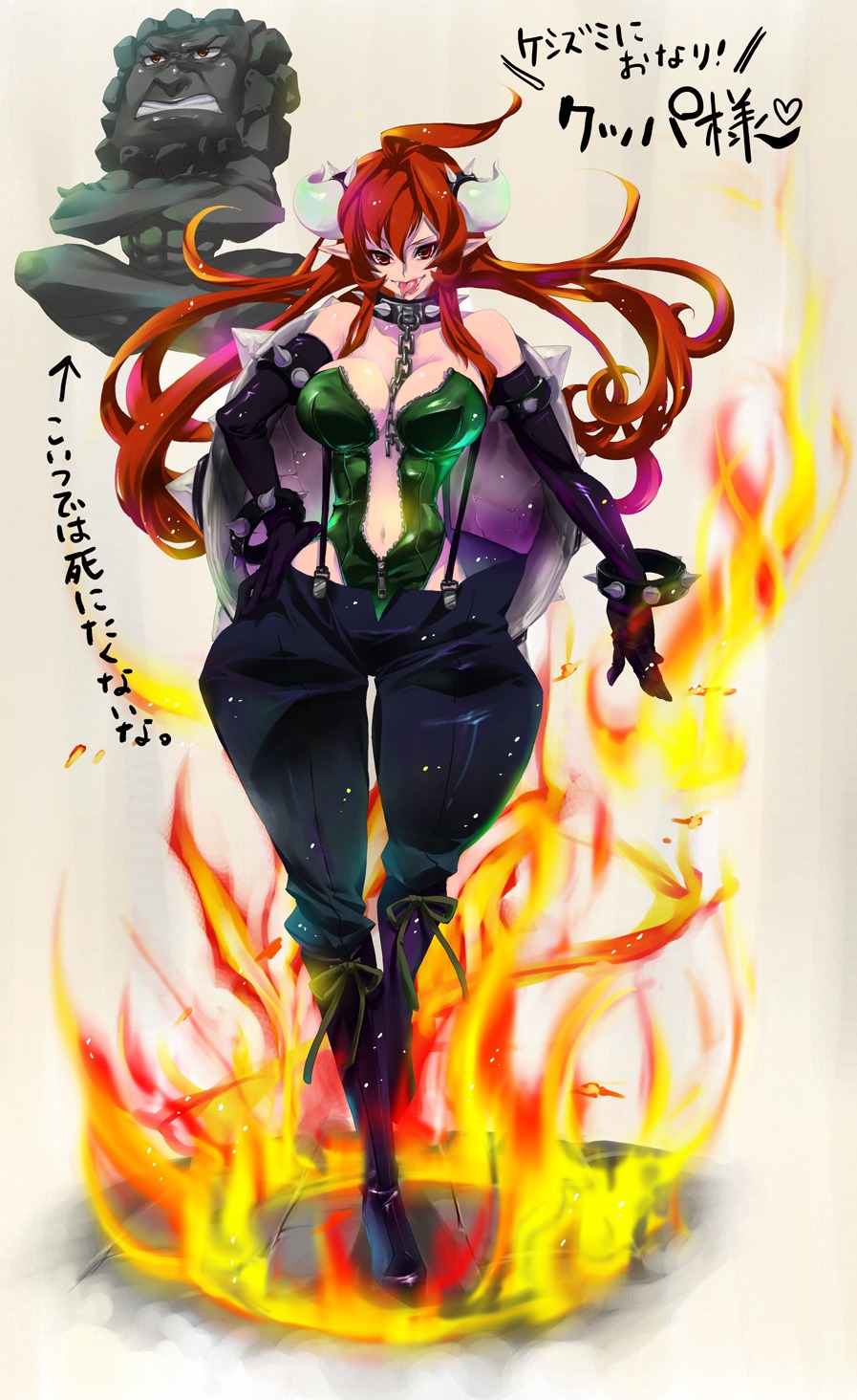 anthropomorphization, bowser, mario_bros., ocha_(artea)