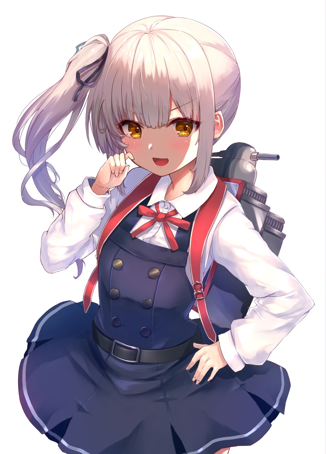 kantai_collection, kasumi_(kancolle), oshiriusu, seifuku, skirt_lift