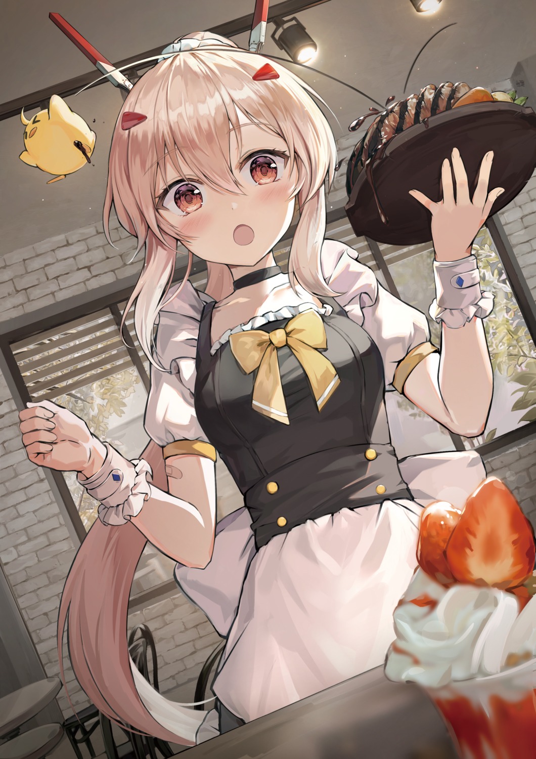 ayanami_(azur_lane), azur_lane, luzzi_(milllim), maid, manjuu_(azur_lane), waitress