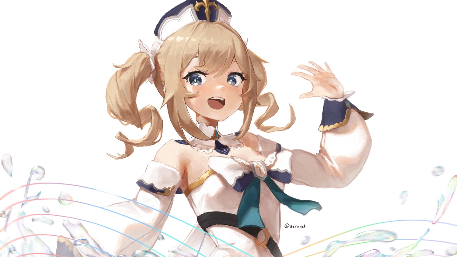 barbara_(genshin_impact), dress, genshin_impact, wallpaper, zeradok