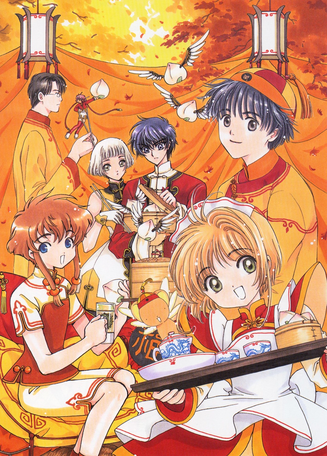 angelic_layer, clamp, clover, hikaru, kerberos, kinomoto_sakura, shirou_kamui, suu_(clover)