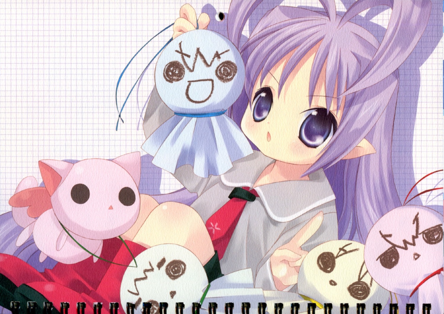 bottle_fairy, oboro_(bottle_fairy), paper_texture, tokumi_yuiko