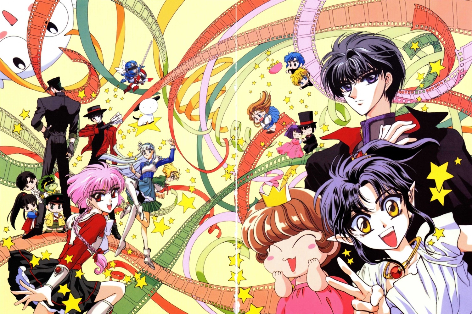 ashura, chun_hyang, clamp, clamp_school_detectives, hououji_fuu, ijuuin_akira, imonoyama_nokoru, magic_knight_rayearth