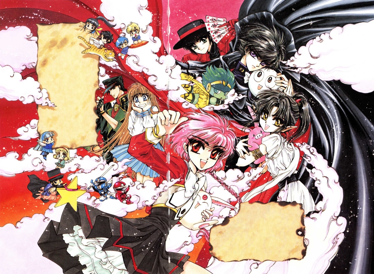 ashura, chun_hyang, clamp, gap, hououji_fuu, miyuki-chan_in_wonderland, miyuki_(miyuki-chan_in_wonderland), mokona