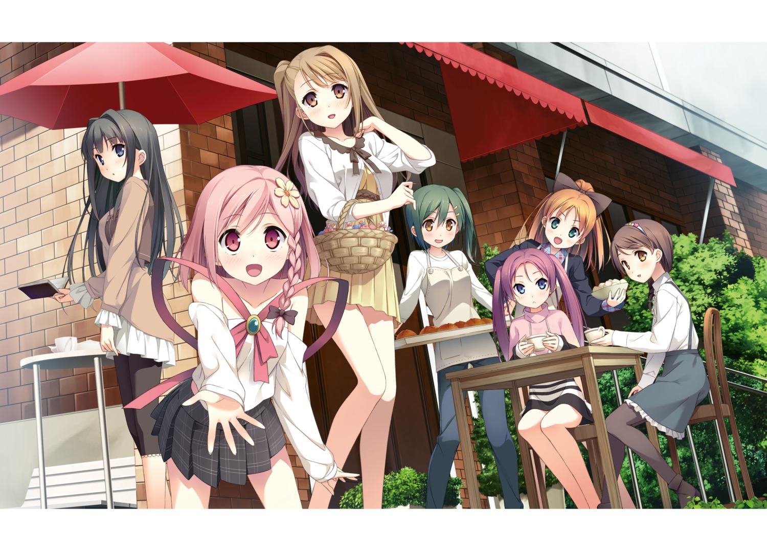ayase_sayuki, cube, digital_version, dress, enomoto_kaho, fujimura_natsuki, hirosaki_kanade, ichinose_hotori