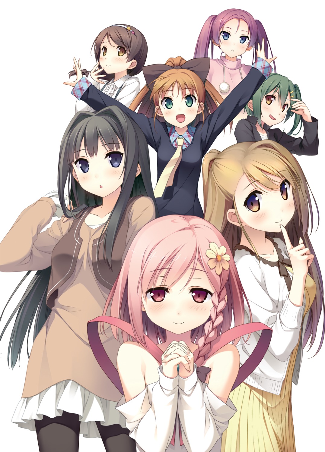 ayase_sayuki, cube, digital_version, dress, enomoto_kaho, fujimura_natsuki, hirosaki_kanade, ichinose_hotori