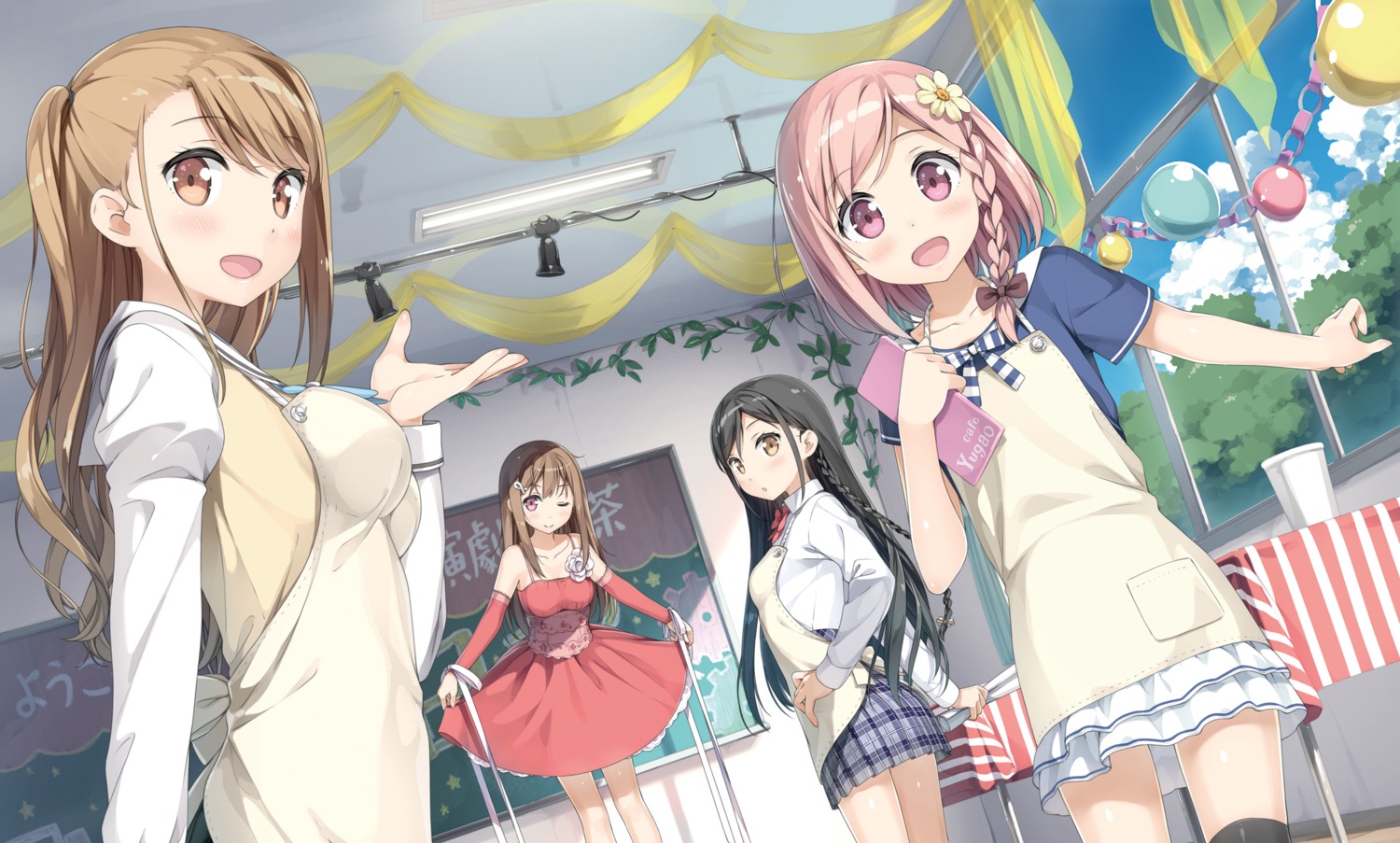 crossover, cube, digital_version, dress, ichinose_hotori, kantoku, koi_suru_kanojo_no_bukiyou_na_butai, nanase_sena