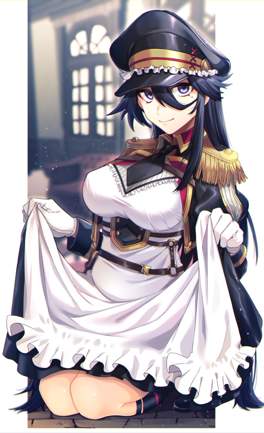 maid, skirt_lift, tatsuuma_daisuke, uniform