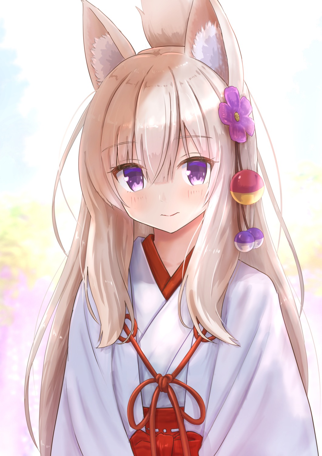 animal_ears, iroha_(iroha_matsurika), kitsune, miko