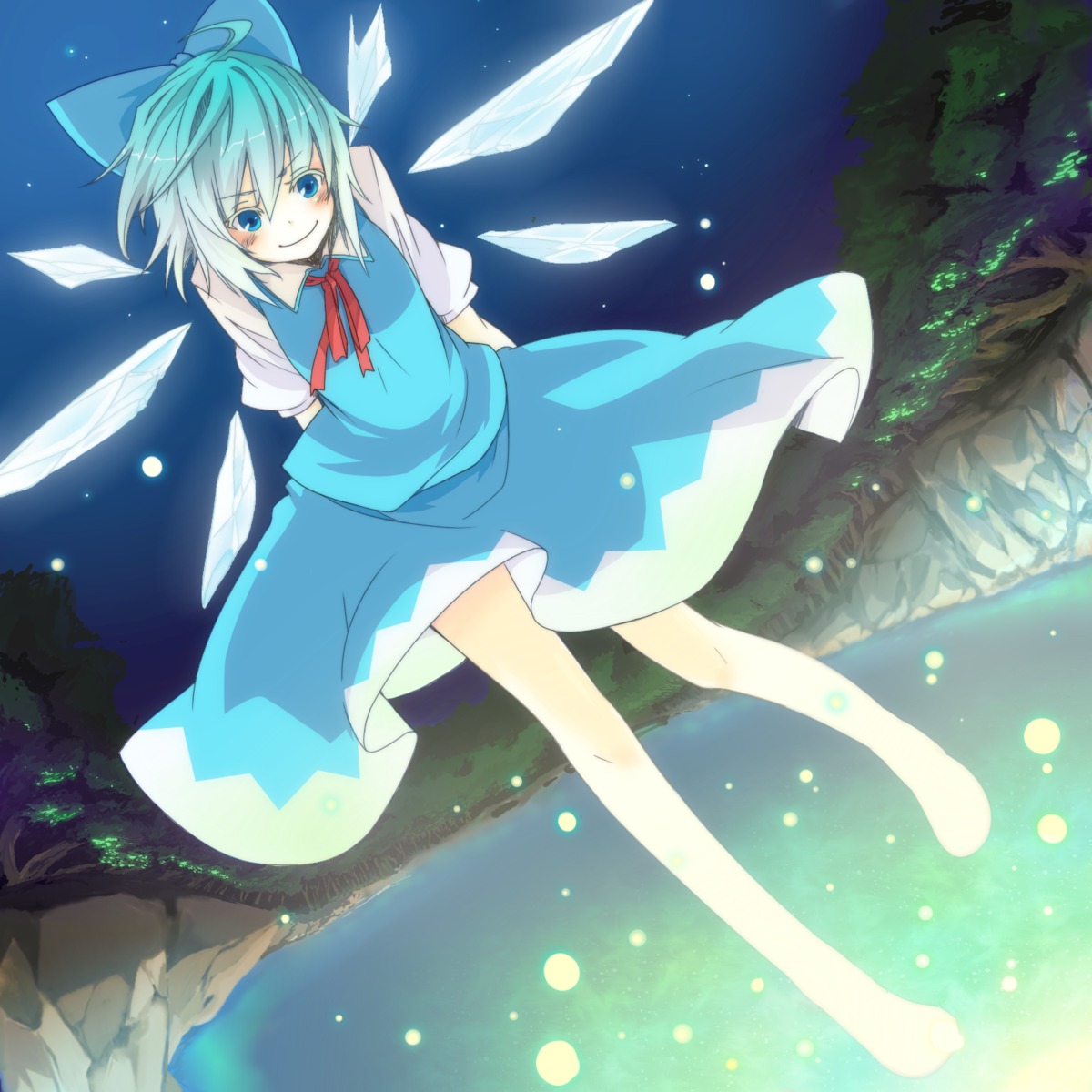 cirno, d-tline, touhou