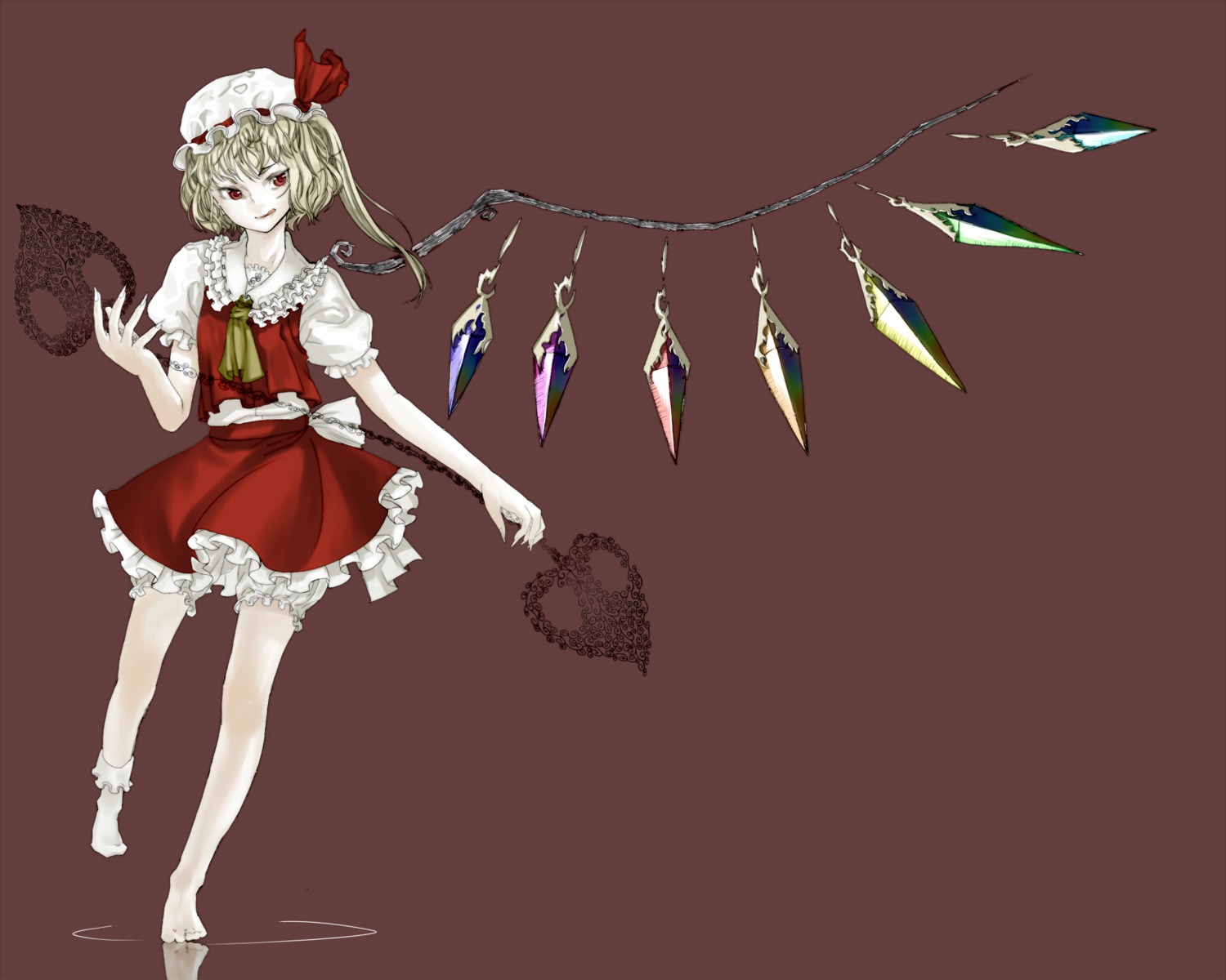 flandre_scarlet, ritsu, ritsu_(roboroboro), touhou, wings